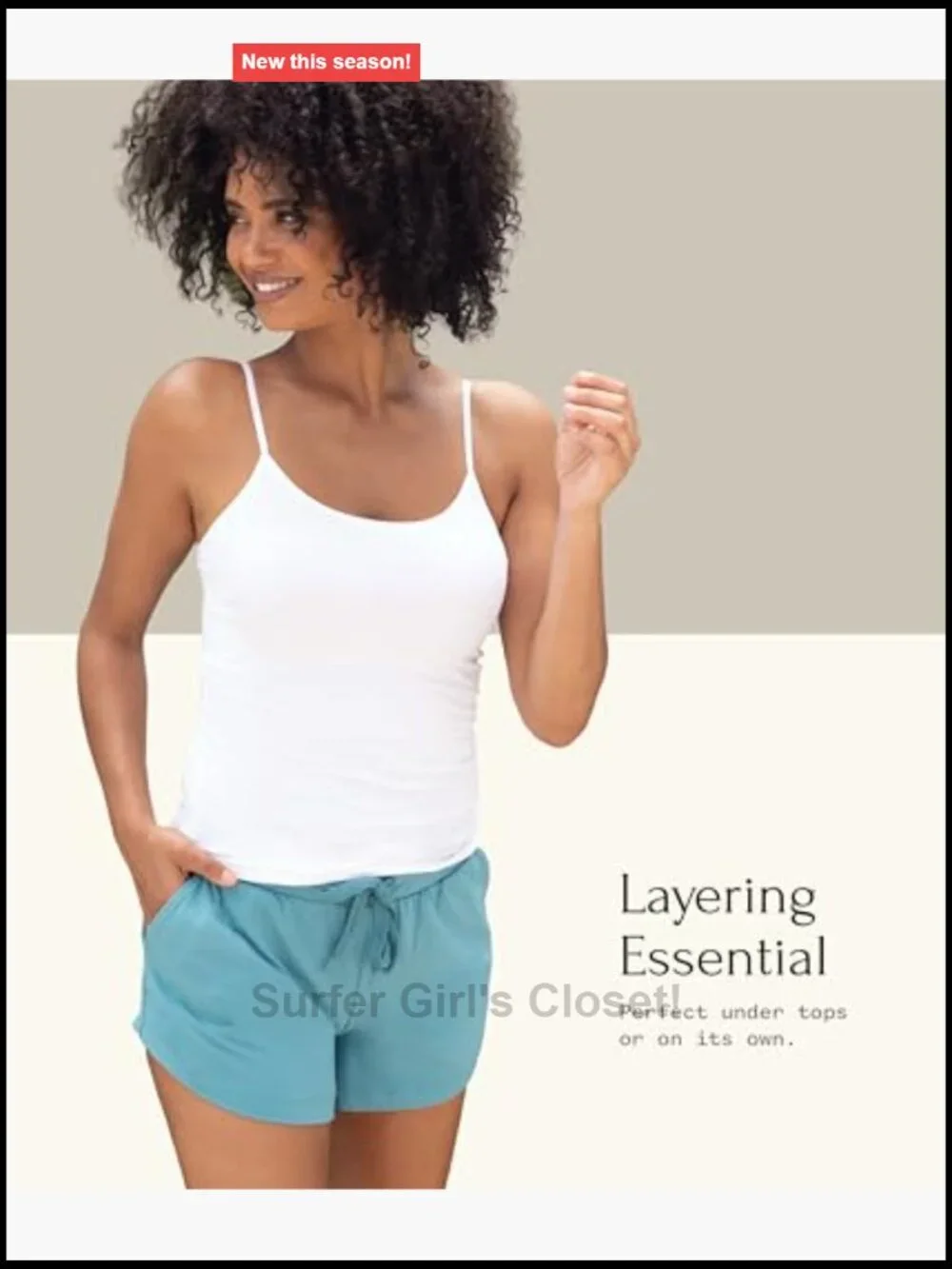 Women's Cotton Modal Camisole Tank Top 3-Pack with Adjustable Straps
